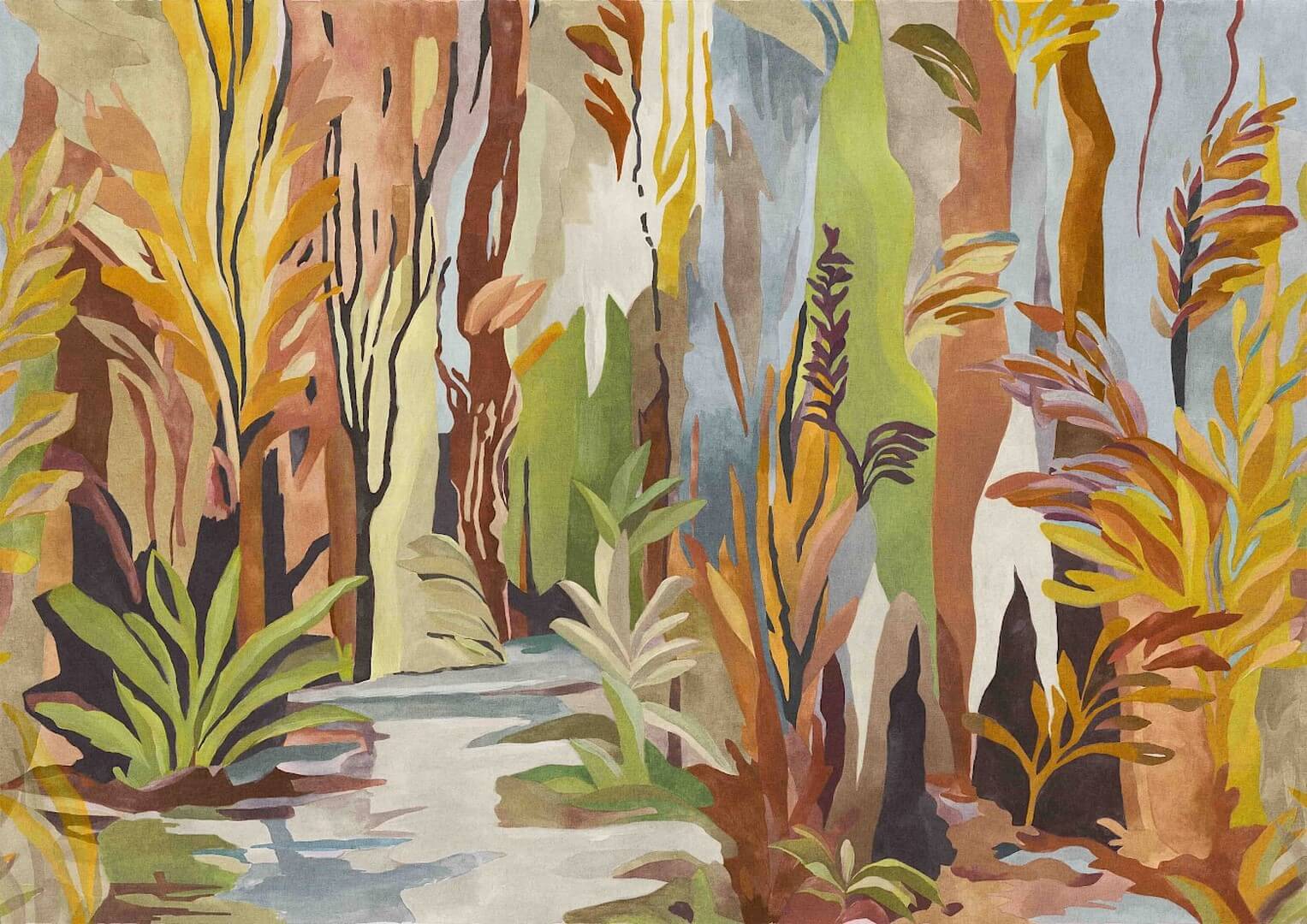 Mural artystyczny krajobraz natury Masureel DGRAY2024 Taiga Ray