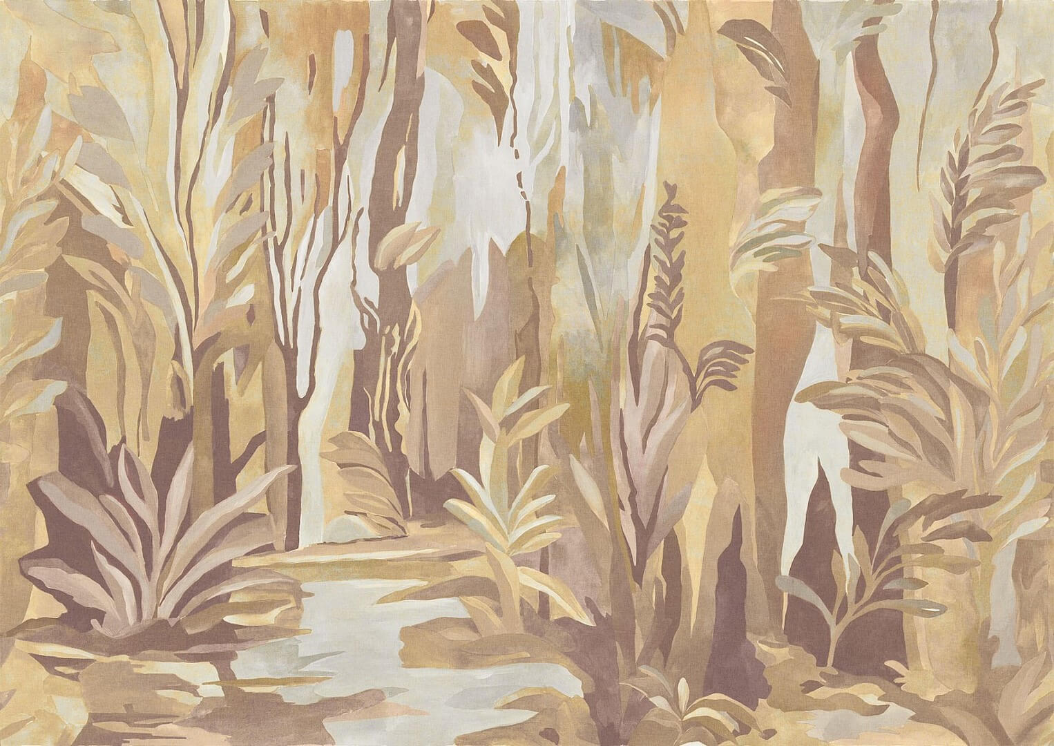 Mural artystyczny krajobraz natury Masureel DGRAY2041 Taiga Ray