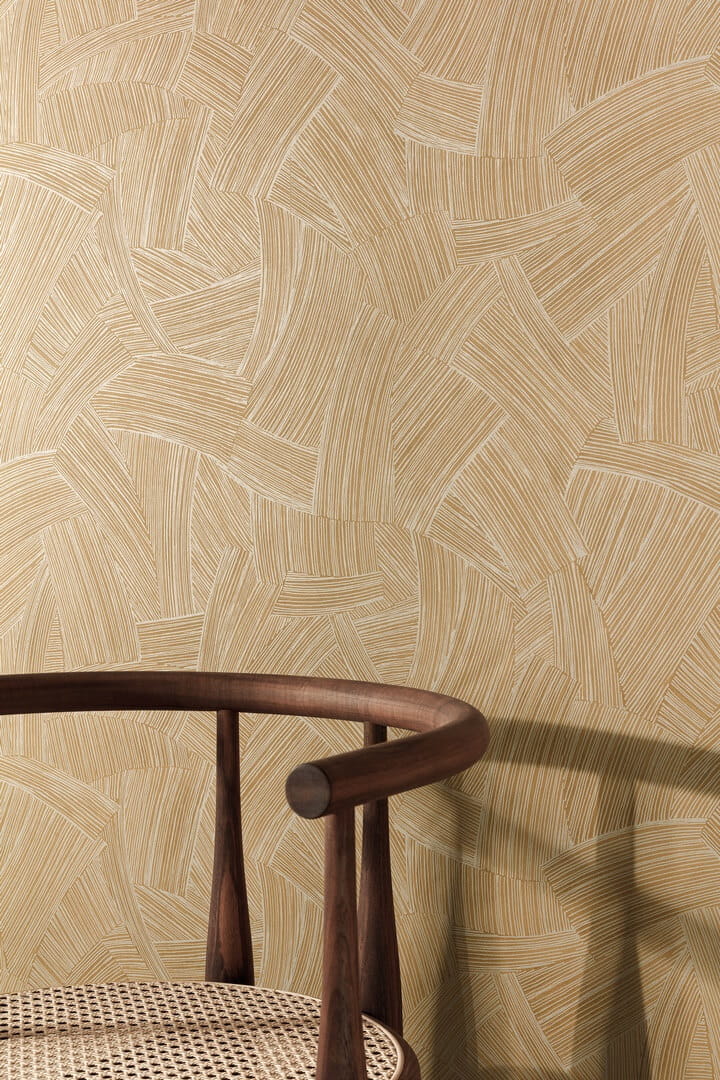 Tapeta geometryczna Masureel RAY305 Motus Gold Ray