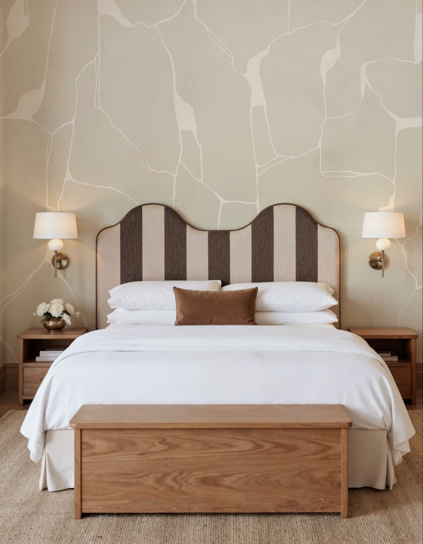 Fototapeta abstrakcyjne linie Rebel Walls R21102 Linear Flow Beige Modern Simplicity