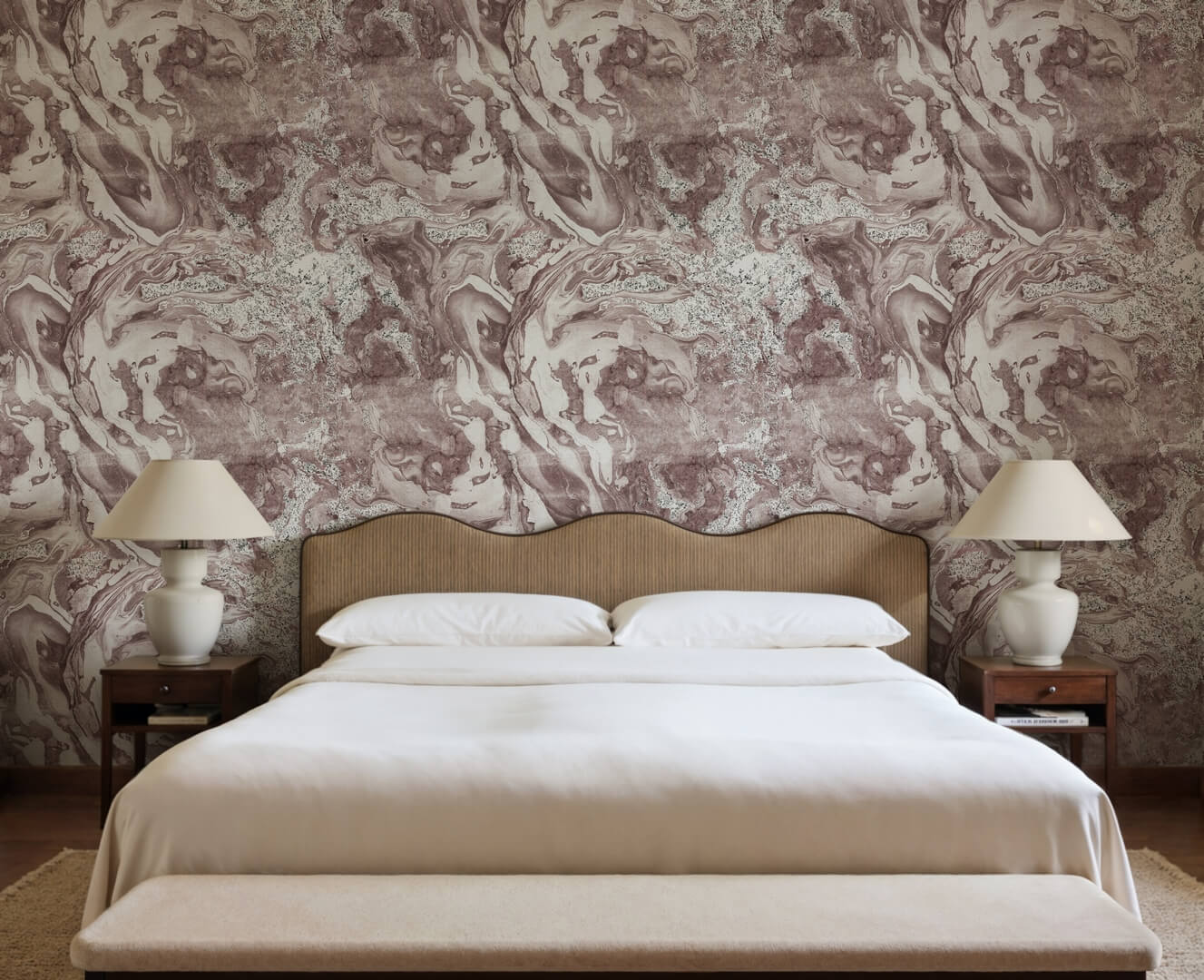 Fototapeta marmur Rebel Walls R21104 Marble Flow Pink Modern Simplicity