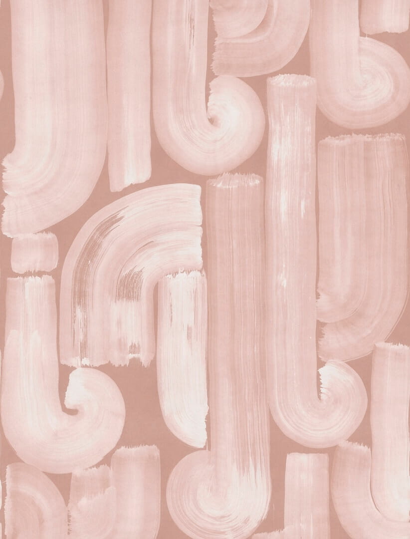 Fototapeta abstrakcyjne pociągnięcia pędzla Rebel Walls R21135 Smooth Brush Pink Modern Simplicity