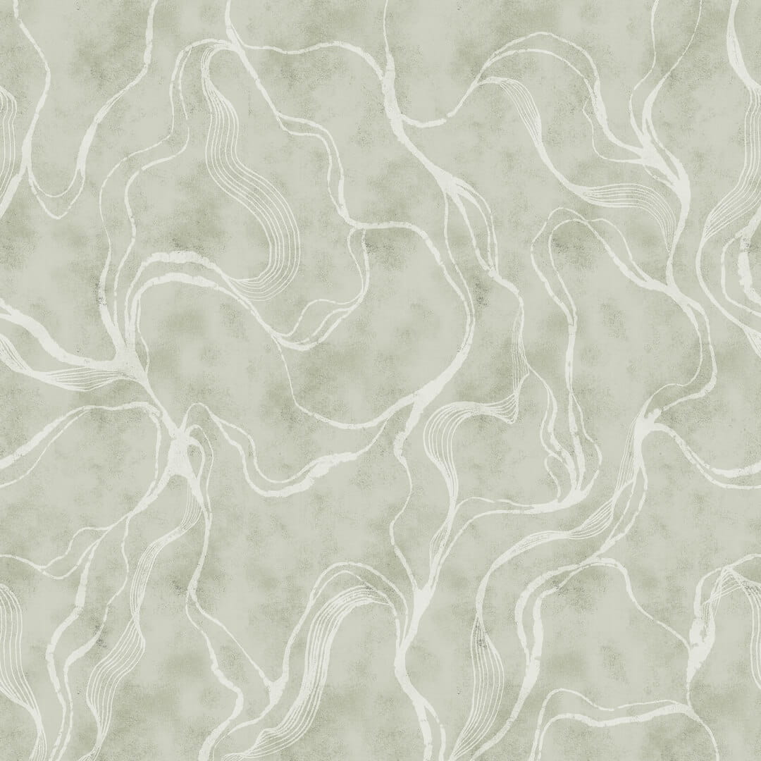 Fototapeta płynne linie Rebel Walls R21140 Soft Curve Green Modern Simplicity