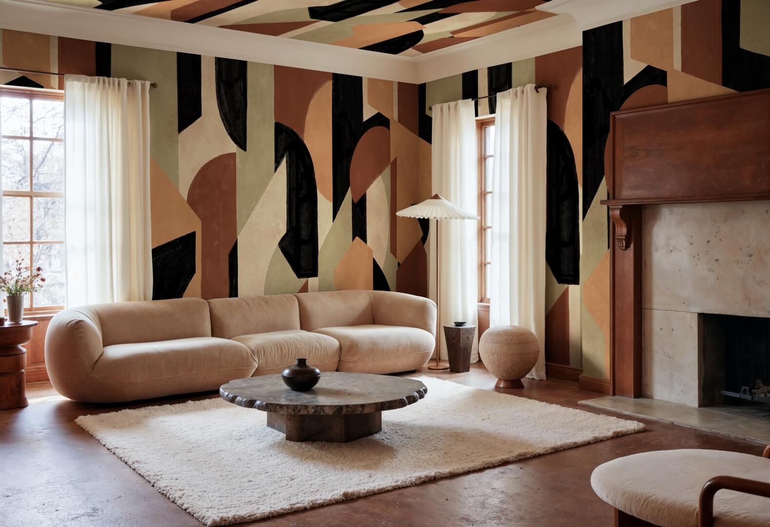 Fototapeta geometryczna Rebel Walls R21758 Modern Forms Black Modern Simplicity