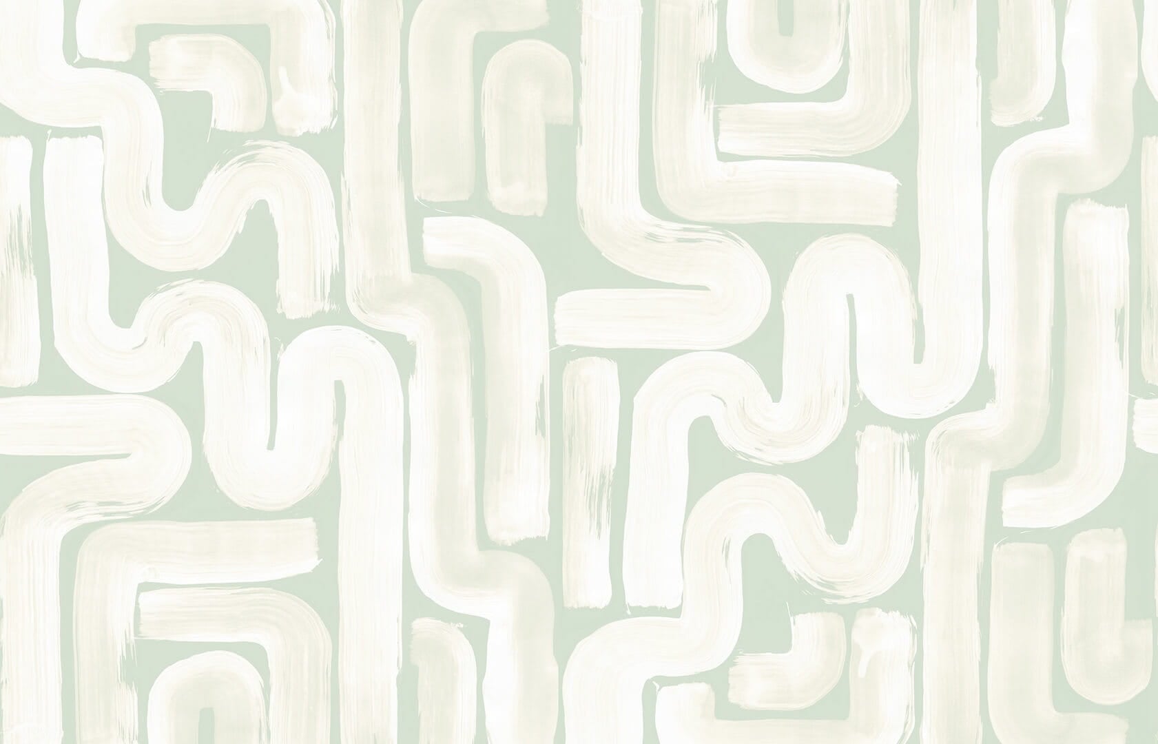 Fototapeta płynne pociągnięcia pędzla Rebel Walls R21780 Drape Brush Green Modern Simplicity