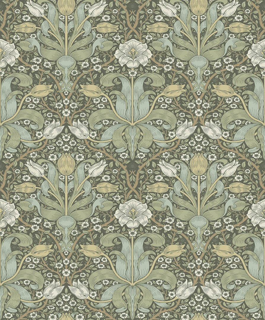 Tapeta roślinna z tulipanami Midbec 82067 Spring Thicket Hidden Treasures vol 2
