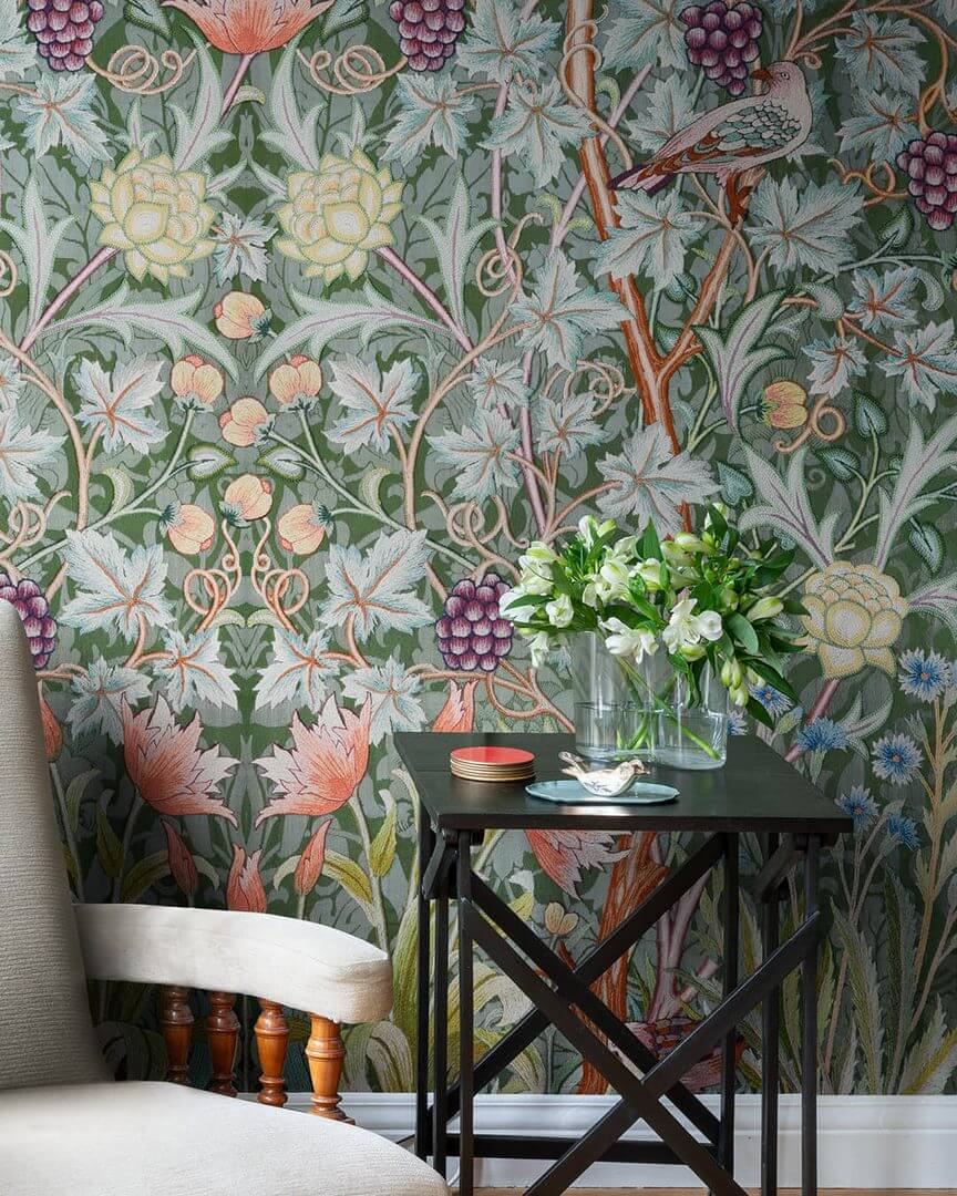 Mural botaniczny Midbec HT84001 Vine Embroidery Hidden Treasures vol 2