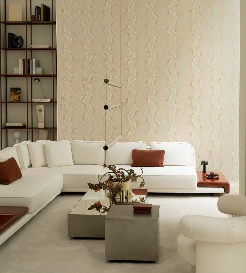 Tapeta tekstylna z falującym motywem Arte Kyma 48611 Zephyr