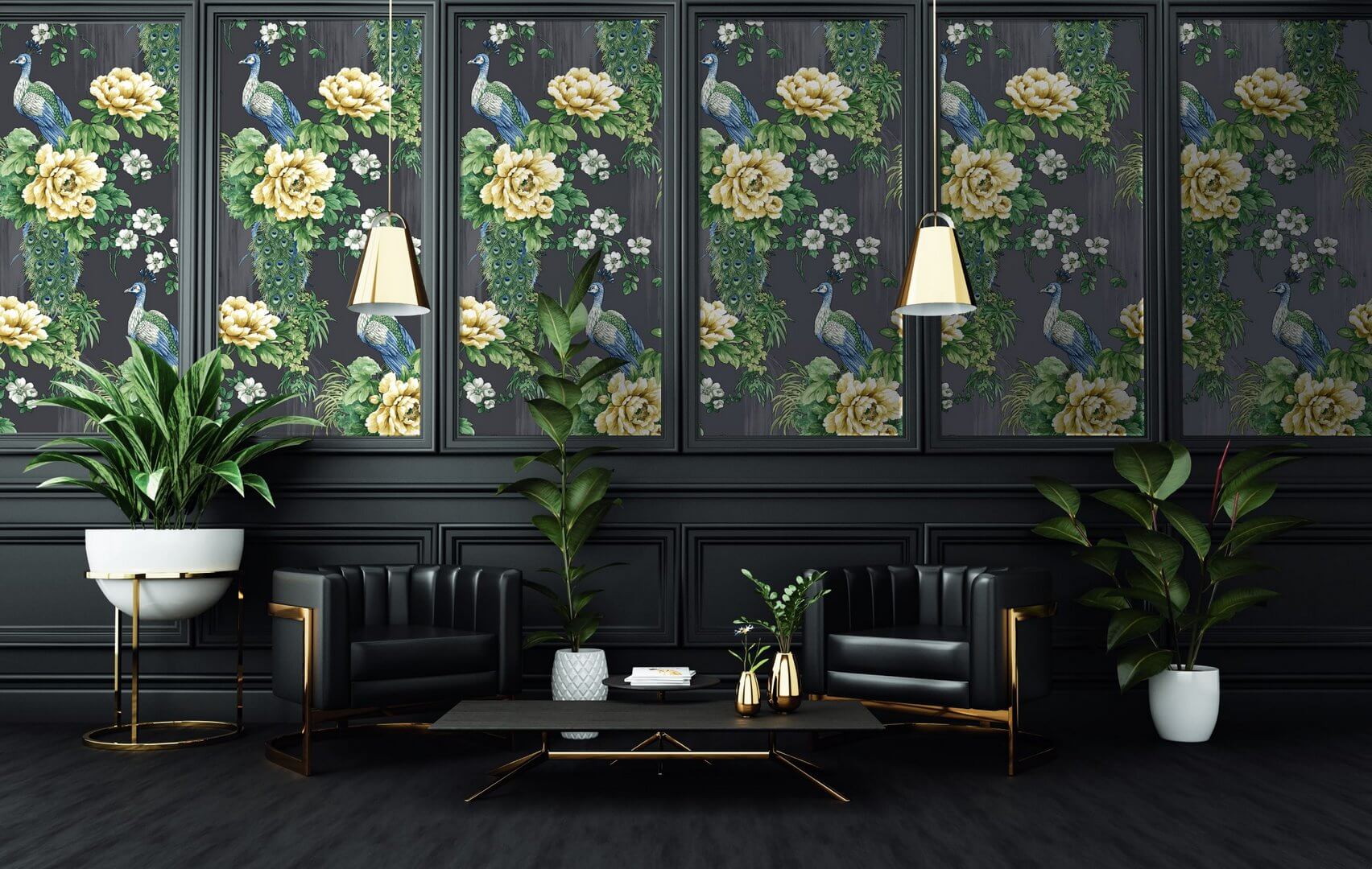 Tapeta pawie i kwiaty Carl Robinson CL31300 The Wall