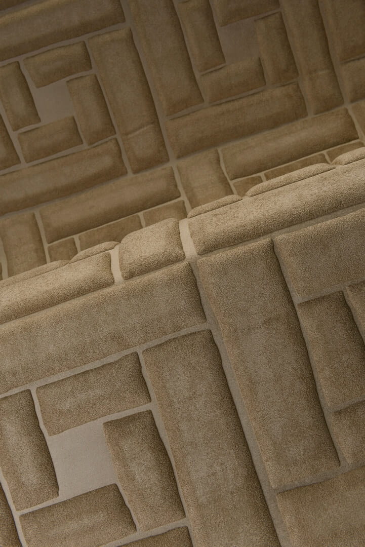 Tapeta tekstylna 3D geometryczna Arte Sakkara 23410 Memphis