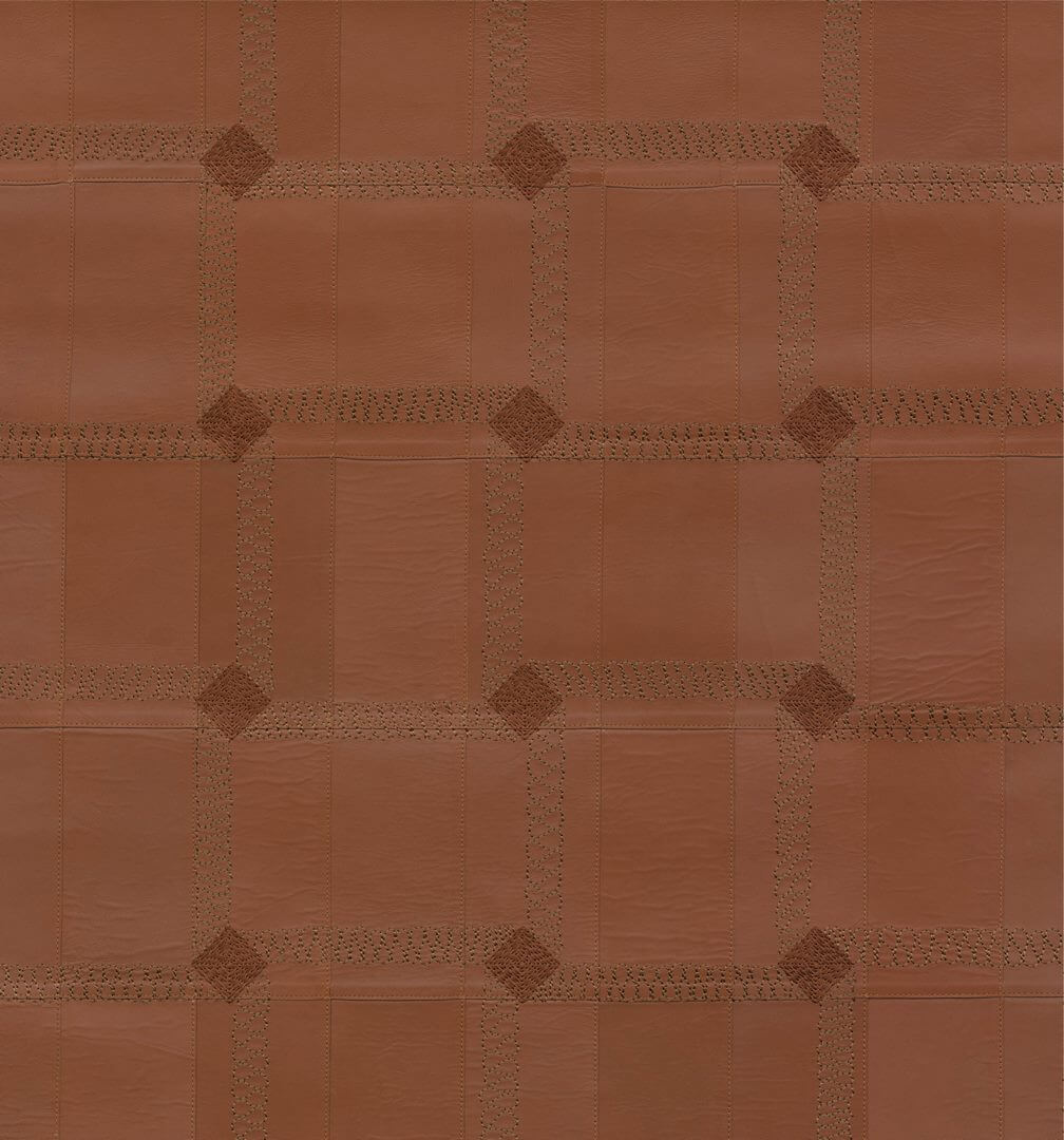 Tapeta naturalna skóra z haftem Arte Cassone 27421 Corium