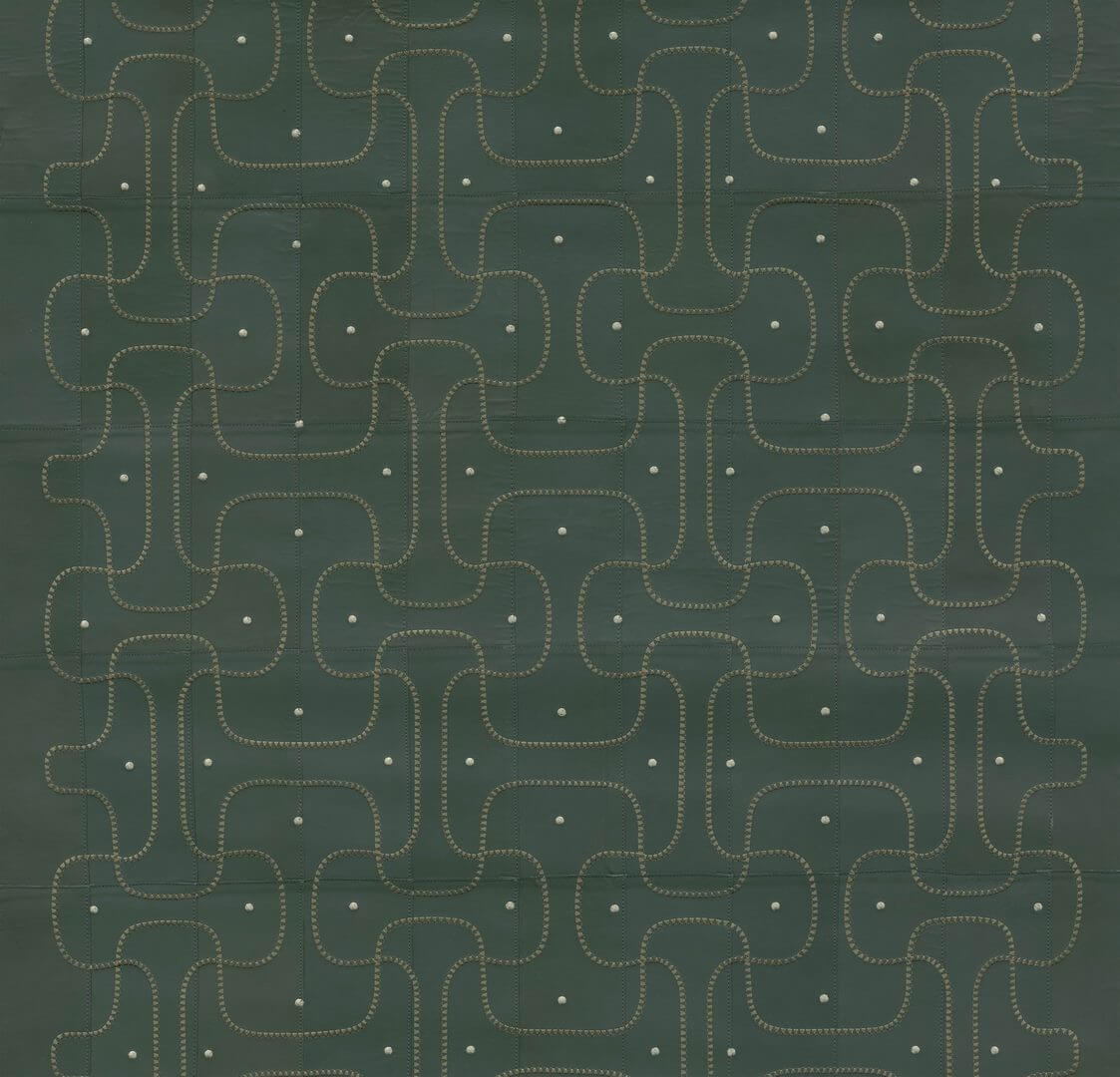 Tapeta naturalna skóra geometryczna haftowana Arte Jaseran 27440 Corium