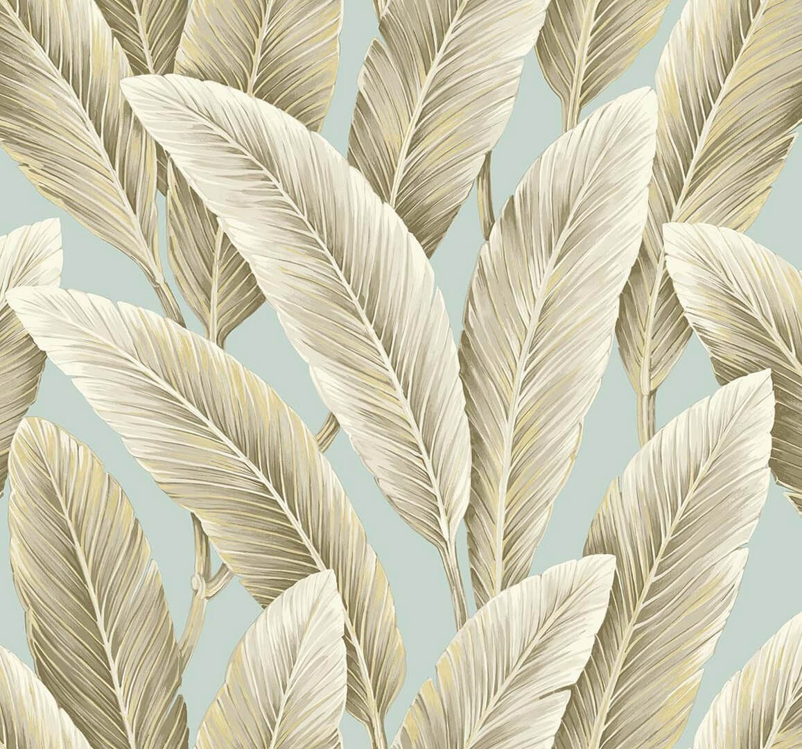 Tapeta liście bananowca Wallquest LS60202 Savannah Grass