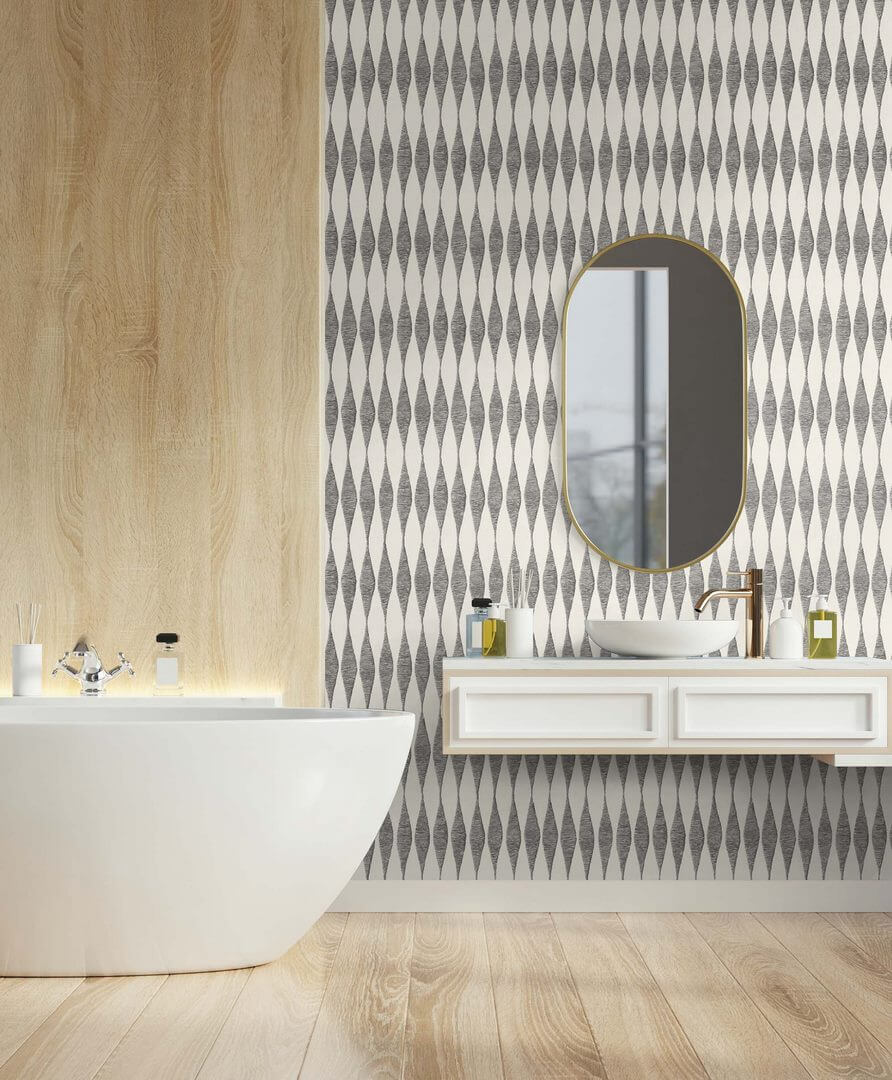 Tapeta geometryczna o klepsydrowym kształcie Wallquest LS61000 Savannah Grass