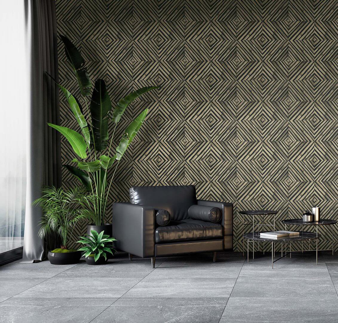 Tapeta geometryczna romby Wallquest LS61210 Savannah Grass