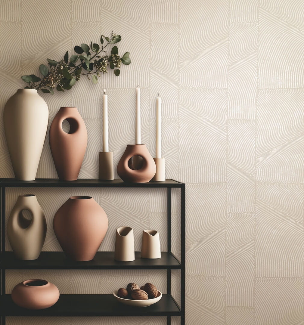 Tapeta na bazie gliny geometryczna Marburg 34642 Terra