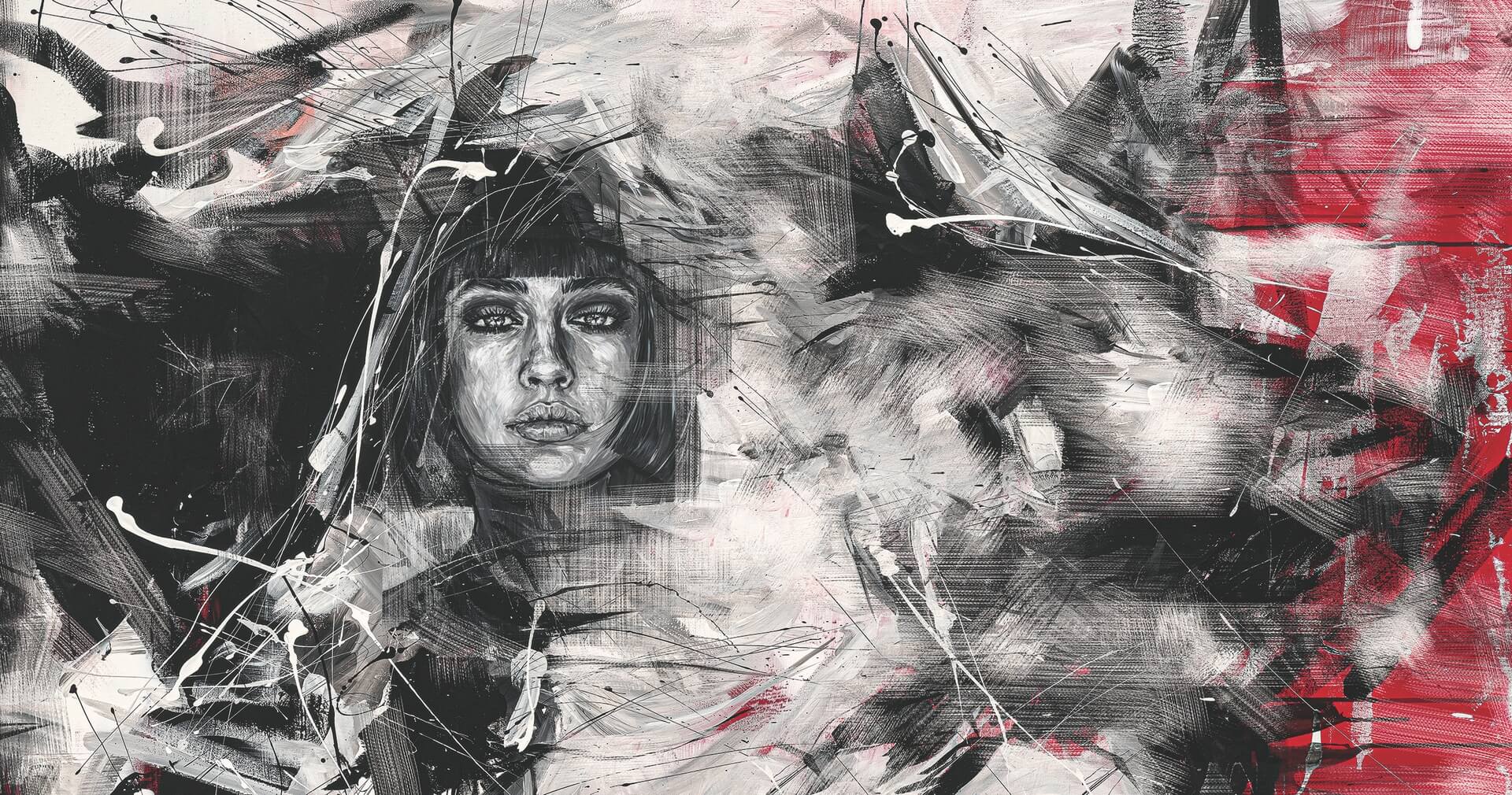 Mural portret kobiety Marburg 48217 Avangarde Belgrade