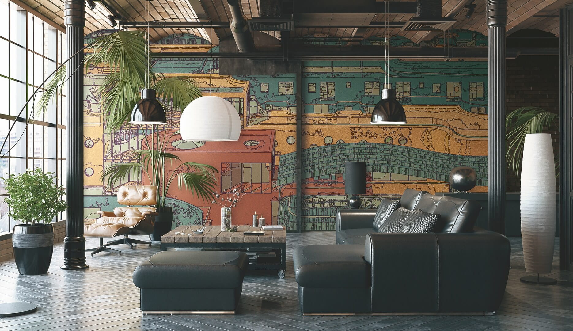 Mural architektoniczny Marburg 48221 Avangarde Belgrade