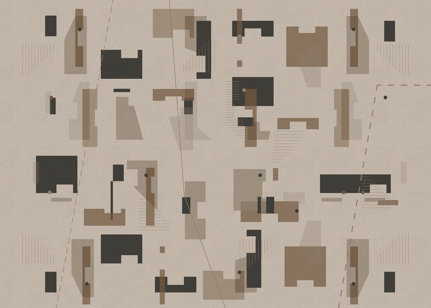 Mural geometryczna Marburg 48226 Avangarde Belgrade