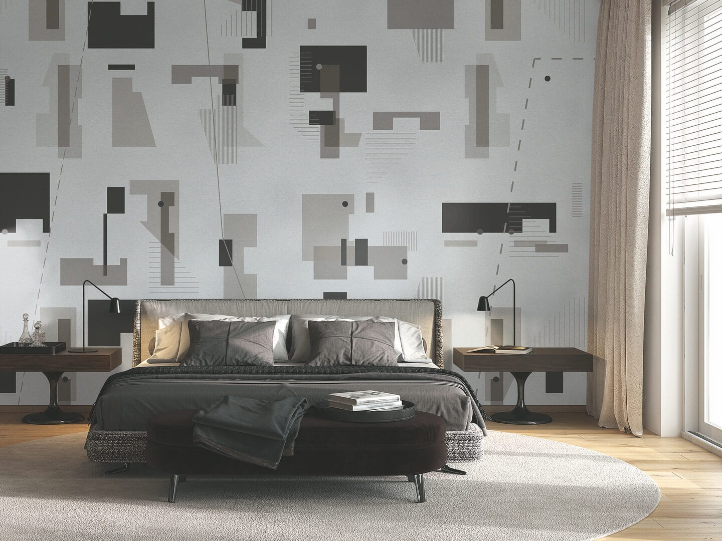 Mural geometryczna Marburg 48227 Avangarde Belgrade