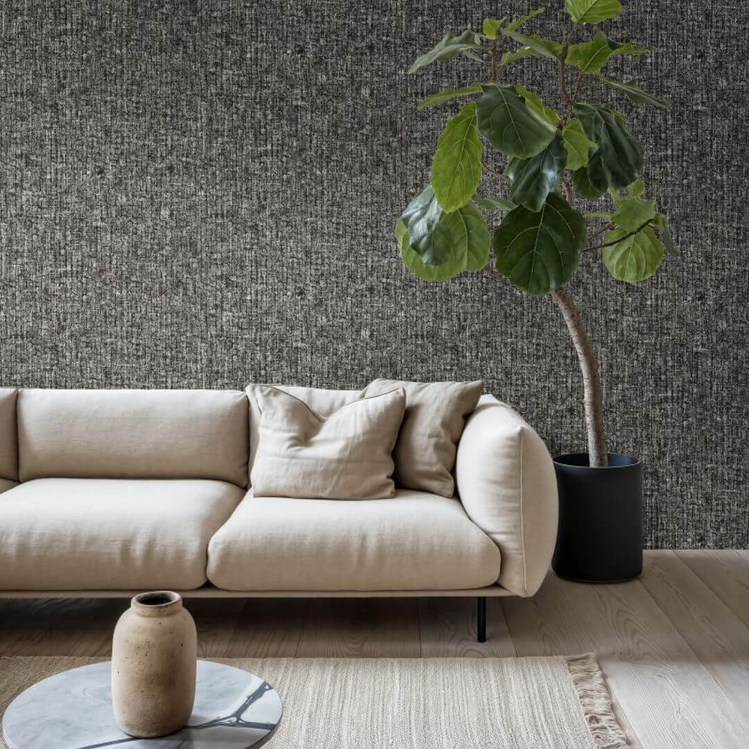 Tapeta inspirowana fakturą kamienia Hohenberger 27621 Ciel Black Cerra