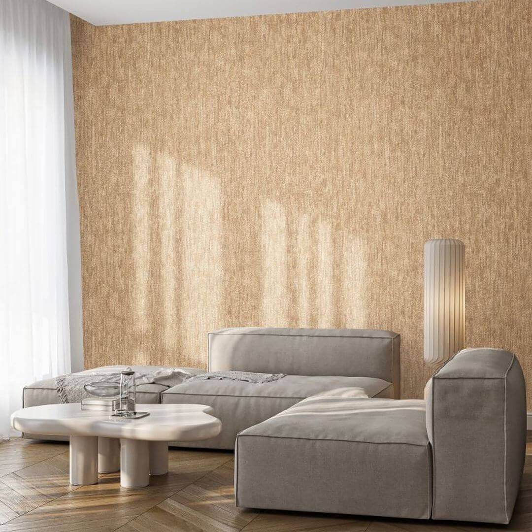 Tapeta teksturowana z subtelnie falującym wzorem Hohenberger 27634 Cleo Gold Cerra