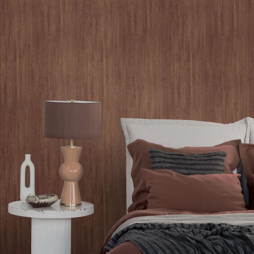 Tapeta prążki Hohenberger 27639 Riva Red Cerra