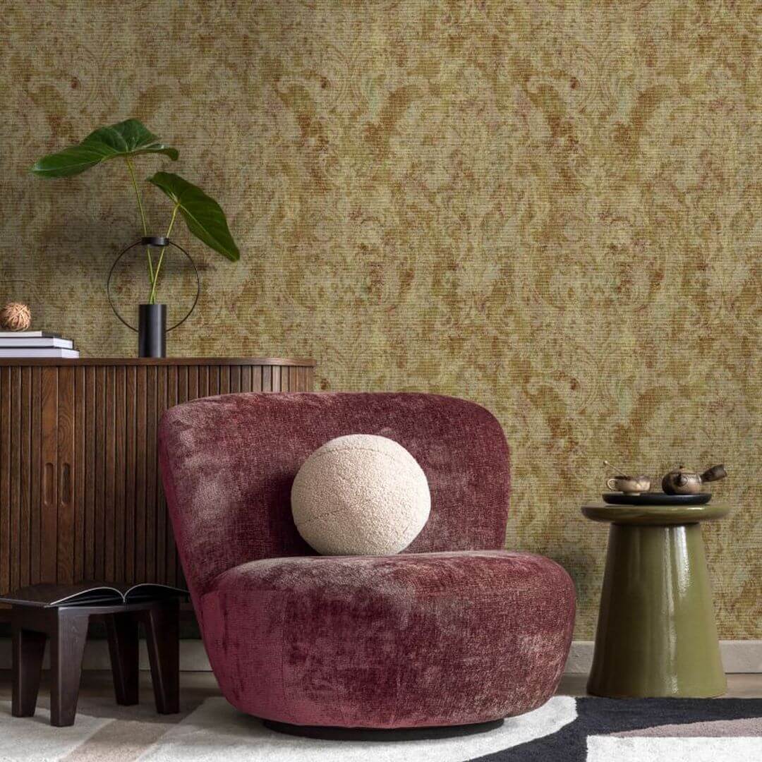 Tapeta ornament arabeska kwarc Hohenberger 81421 Fleur Olive Cerra
