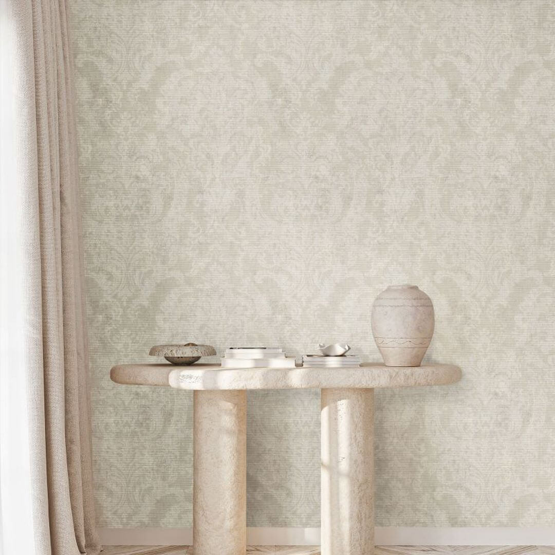 Tapeta ornament arabeska kwarc Hohenberger 81428 Fleur Cream Cerra