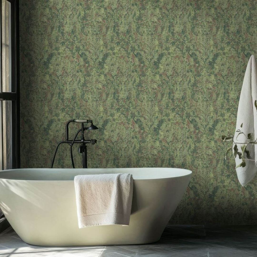 Tapeta ornament arabeska kwarc Hohenberger 81424 Fleur Green Cerra