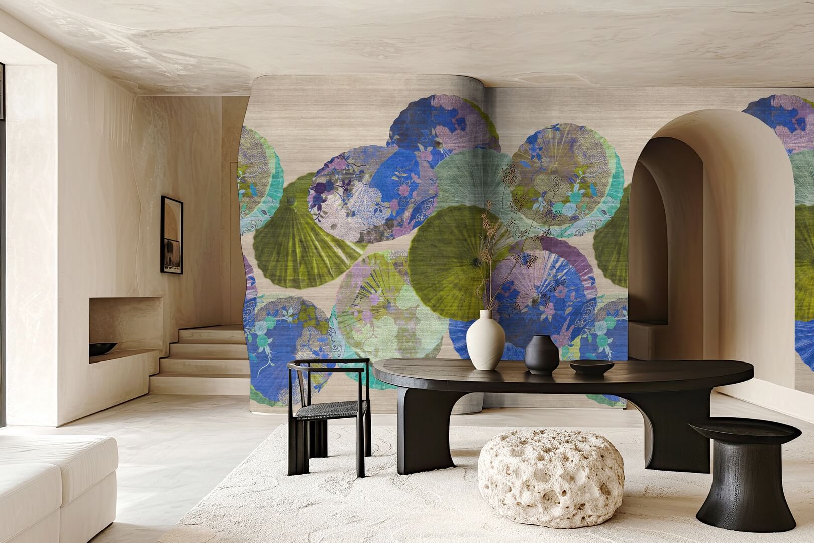 Mural japońskie parasolki Hohenberger 27524 Janome Yuuma