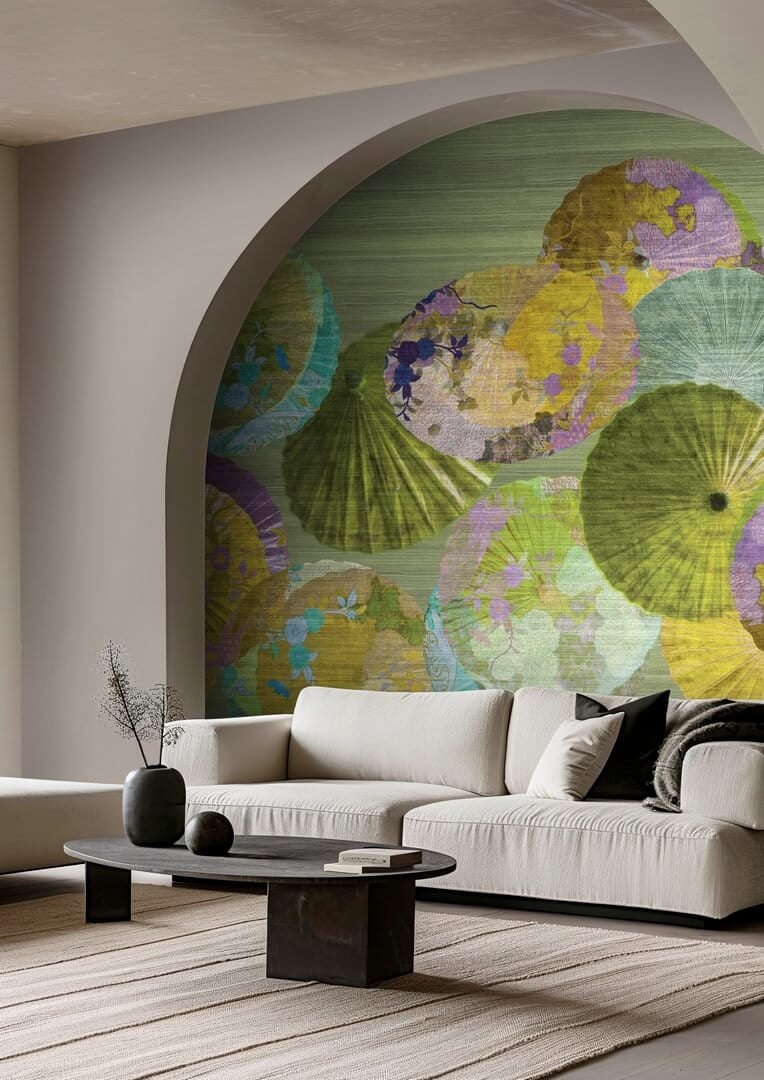 Mural japońskie parasolki Hohenberger 27525 Janome Yuuma