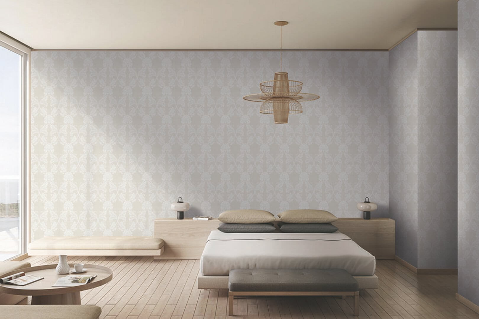 Tapeta flockowany ornament Architects Paper 30544-1 AP Finest