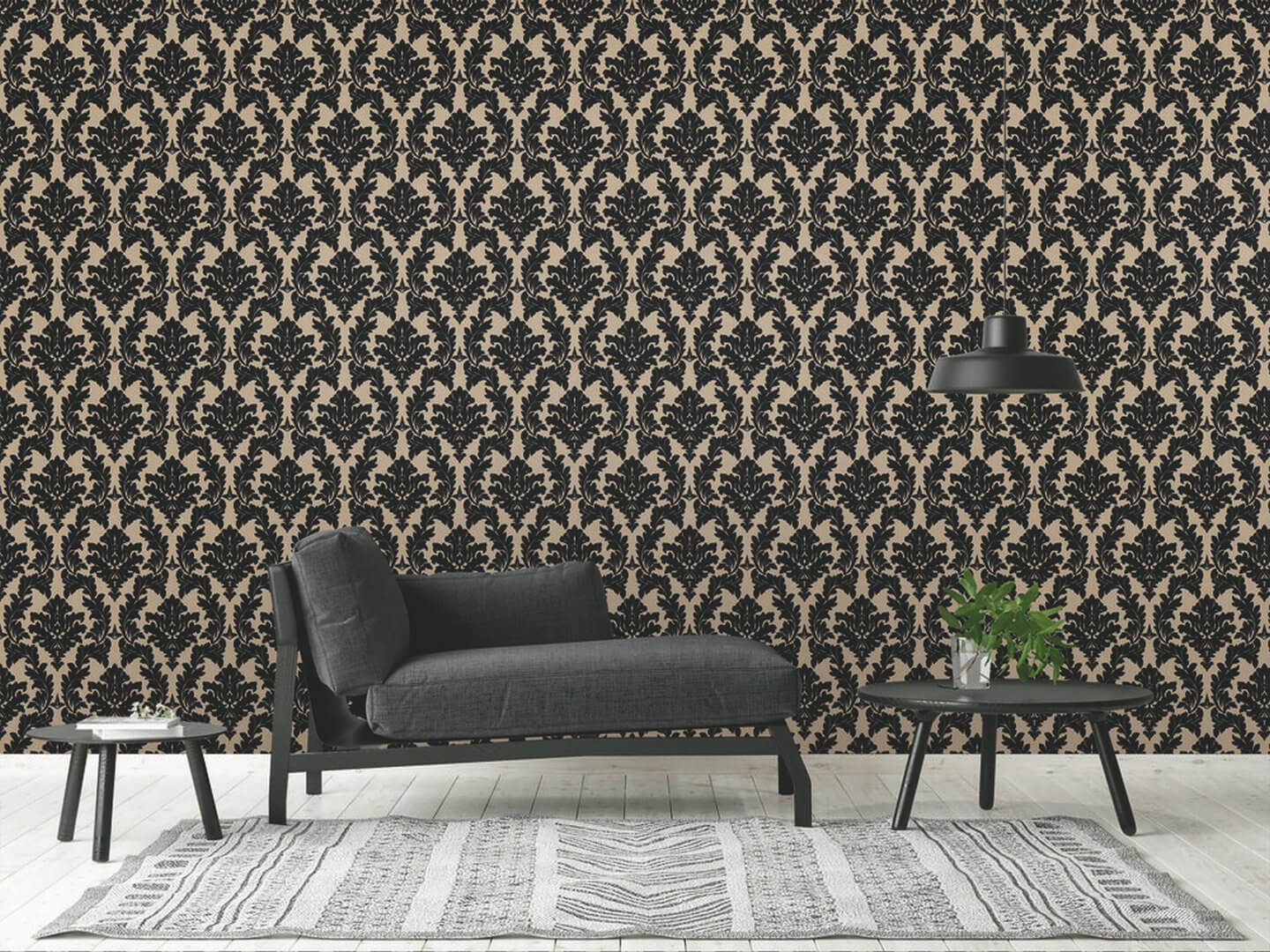 Tapeta  flockowany ornament Architects Paper 33580-4 AP Finest