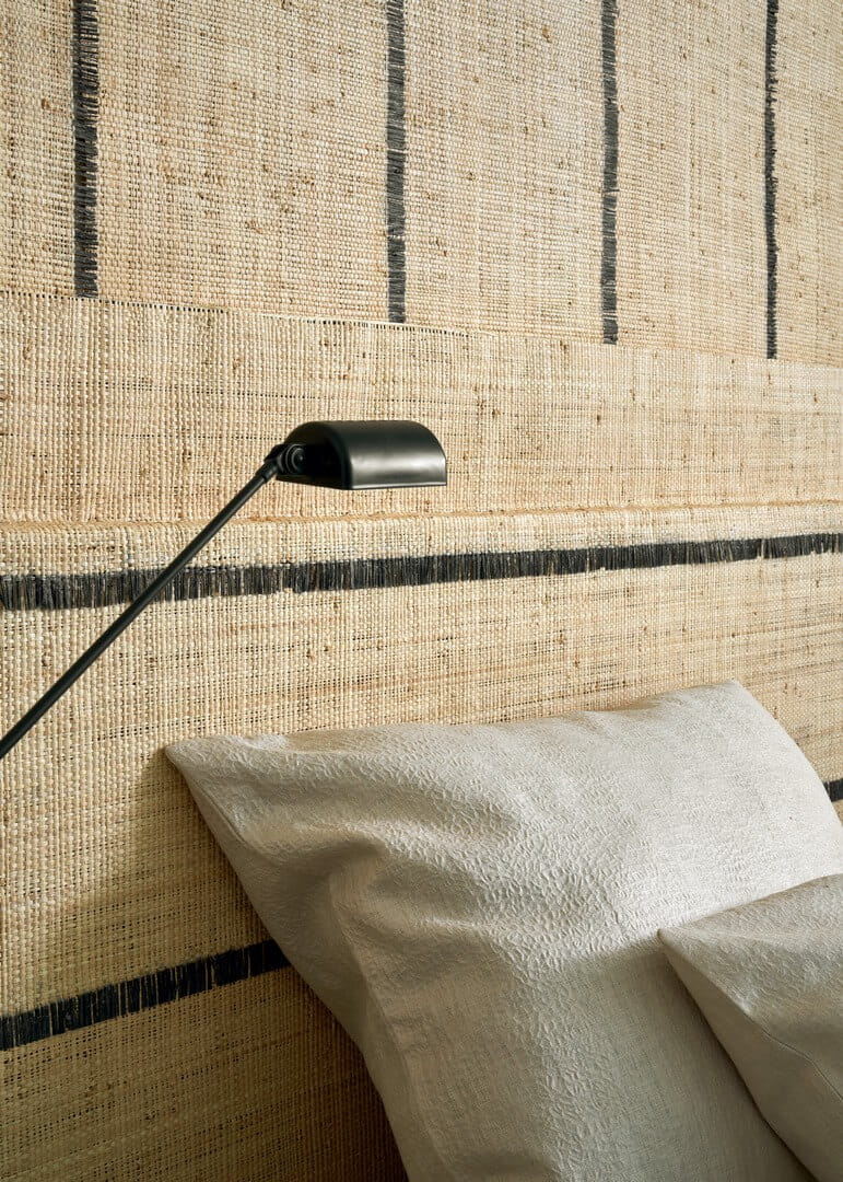 Tapeta naturalna z włókien rafii - pasy CMO Paris WRA 14 80 Raphia Vertical Raffia Wallcovering 4