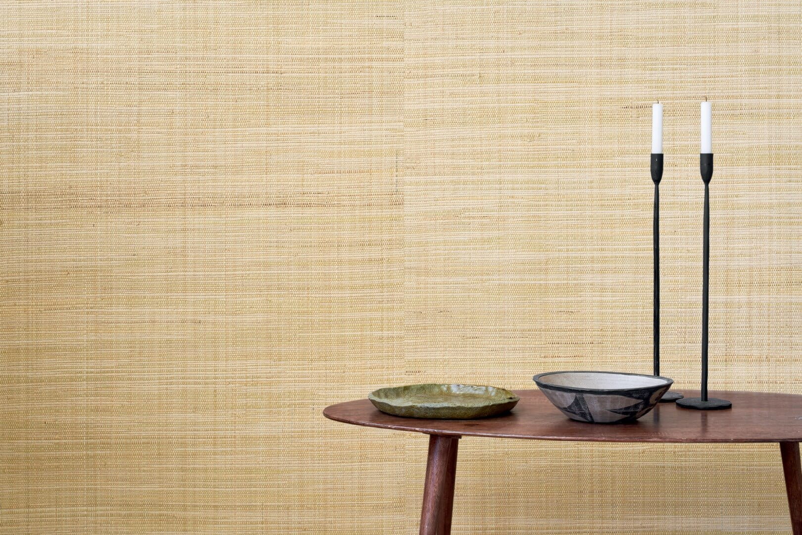 Tapeta naturalna włókna rafii i papirusu CMO Paris WRS 04 01 Papyrus Brut Raffia Wallcovering 4