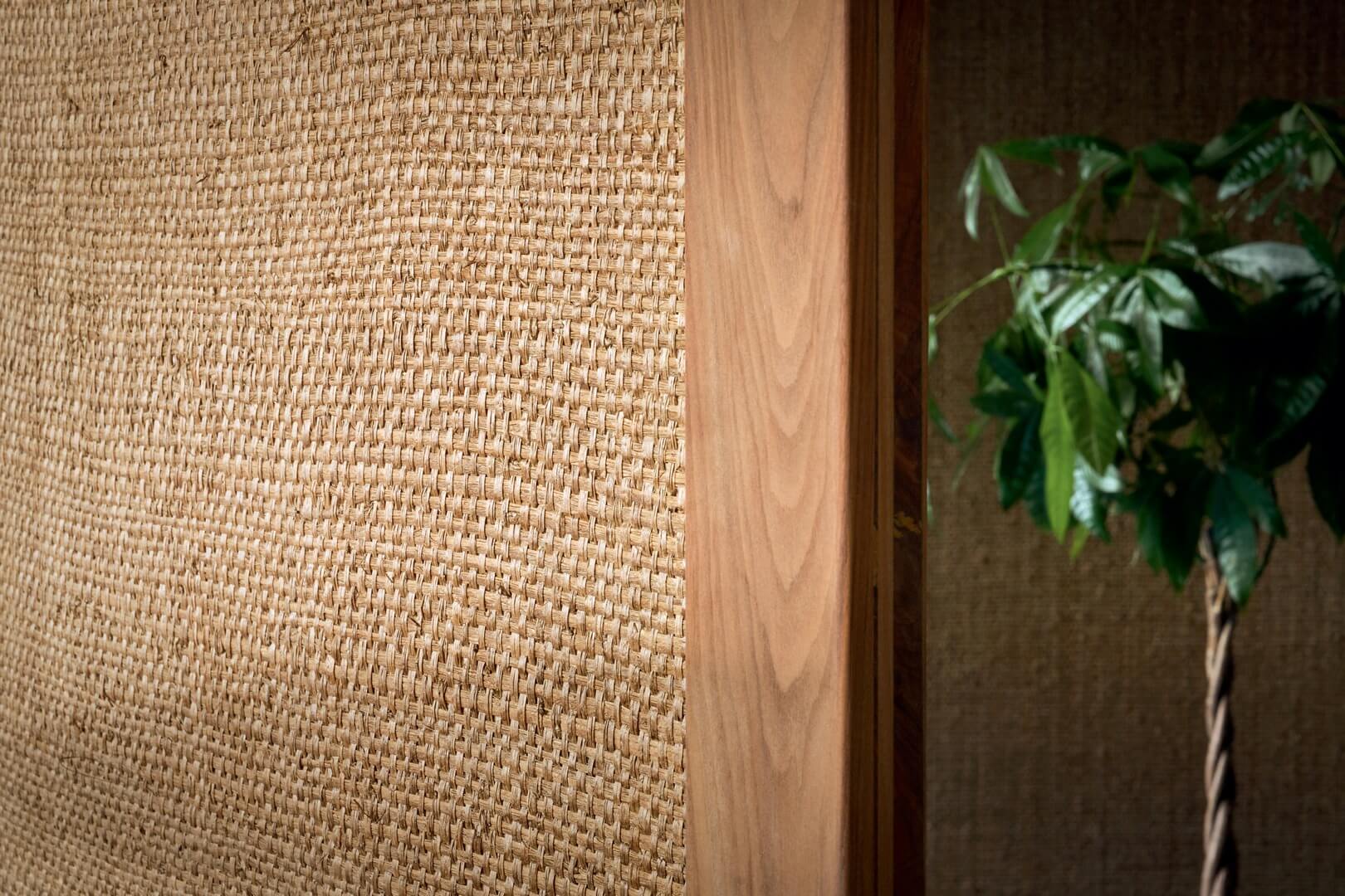 Tapeta naturalna włókna rafii i papirusu CMO Paris WRS 04 10 Papyrus Brut Raffia Wallcovering 4