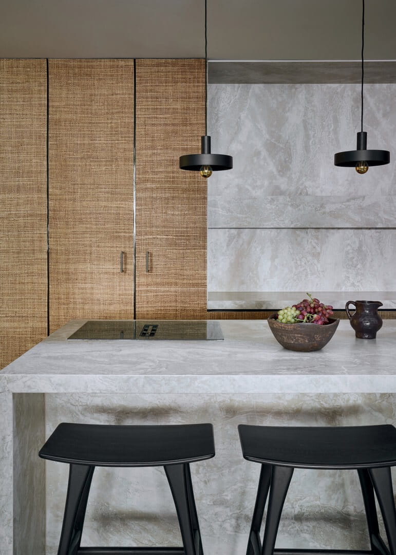 Tapeta naturalna włókna rafii i papirusu CMO Paris WRS 04 72 Papyrus Brut Raffia Wallcovering 4