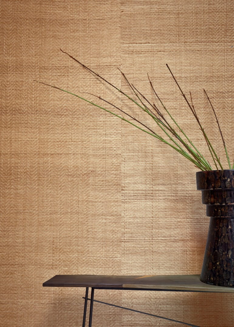 Tapeta naturalna z włókien abaki - pleciony wzór CMO Paris WAB 11 10 Abaca Herbacé Abaca Wallcovering