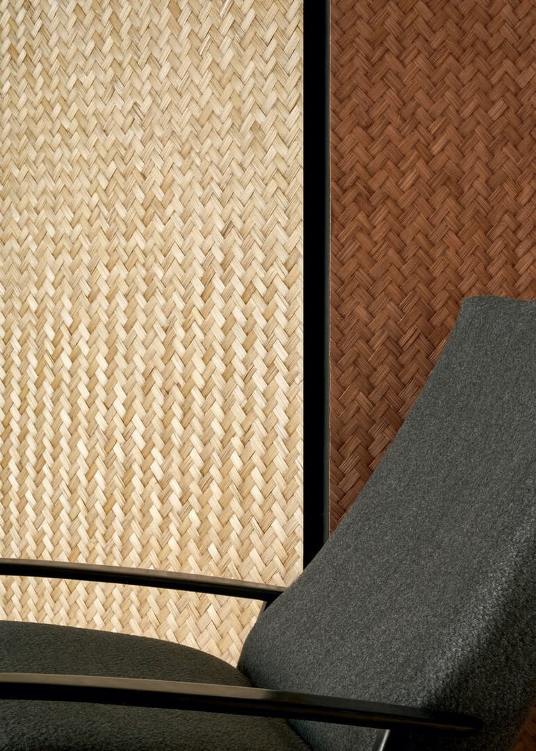 Mural naturalny - plecionka szewron CMO Paris WBB 01 72 Bambou Petit Chevron Bamboo