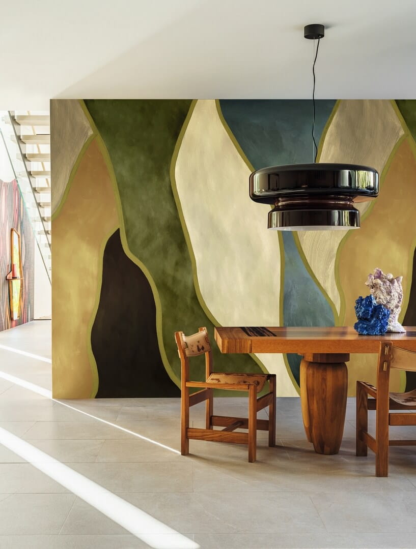 Mural artystyczny witraż Elitis VP 1001 02 Le Palais des Vents Cordes Sensibles x Véronique de Soultrait