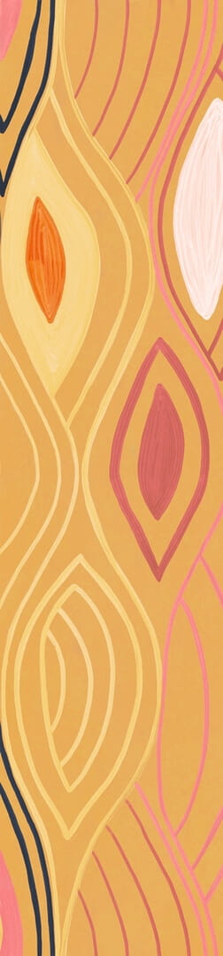 Mural abstrakcyjny - płynne linie Elitis VP 1002 01 Arabesque Cordes Sensibles x Véronique de Soultrait