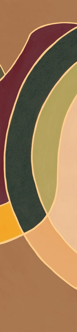 Mural geometryczny Elitis VP 1003 02 Terre Cordes Sensibles x Véronique de Soultrait