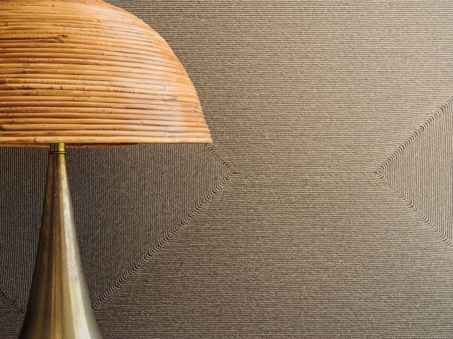 Tapeta geometryczna z fakturą sznurka Elitis VP 994 80 Cocon Cordes Sensibles x Véronique de Soultrait