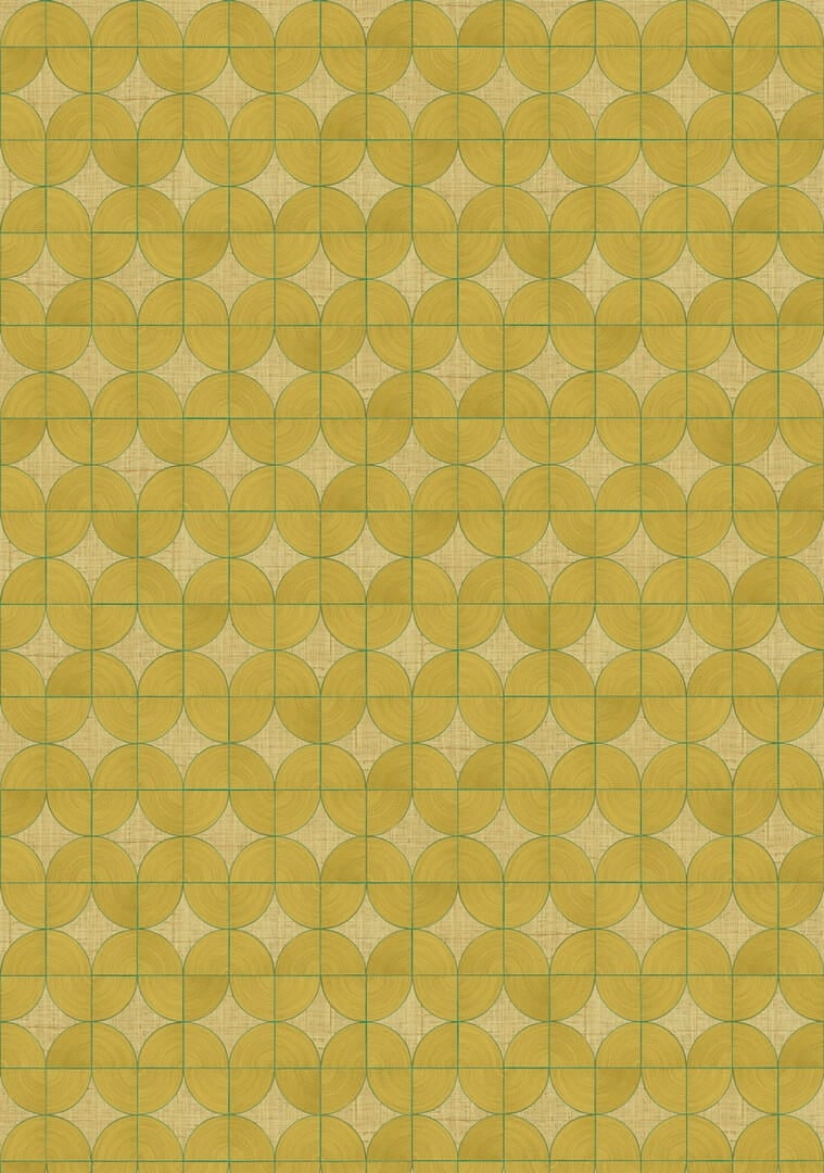 Tapeta geometryczna falująca ze strukturą sznurka Elitis VP 995 20 Courbes Cordes Sensibles x Véronique de Soultrait