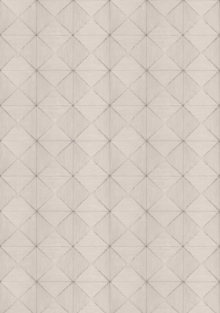 Tapeta geometryczna ze strukturą sznurka Elitis VP 997 01 Sillage Cordes Sensibles x Véronique de Soultrait