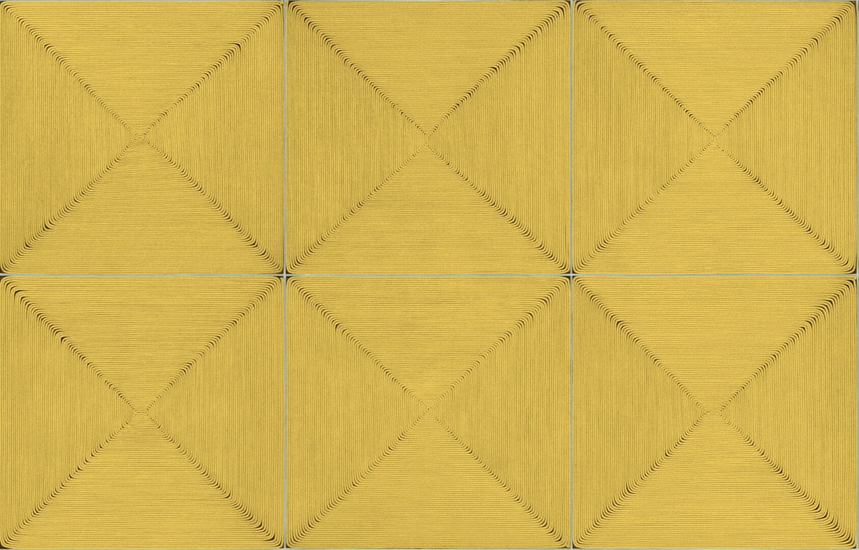 Tapeta geometryczna ze strukturą sznurka Elitis VP 997 20 Sillage Cordes Sensibles x Véronique de Soultrait