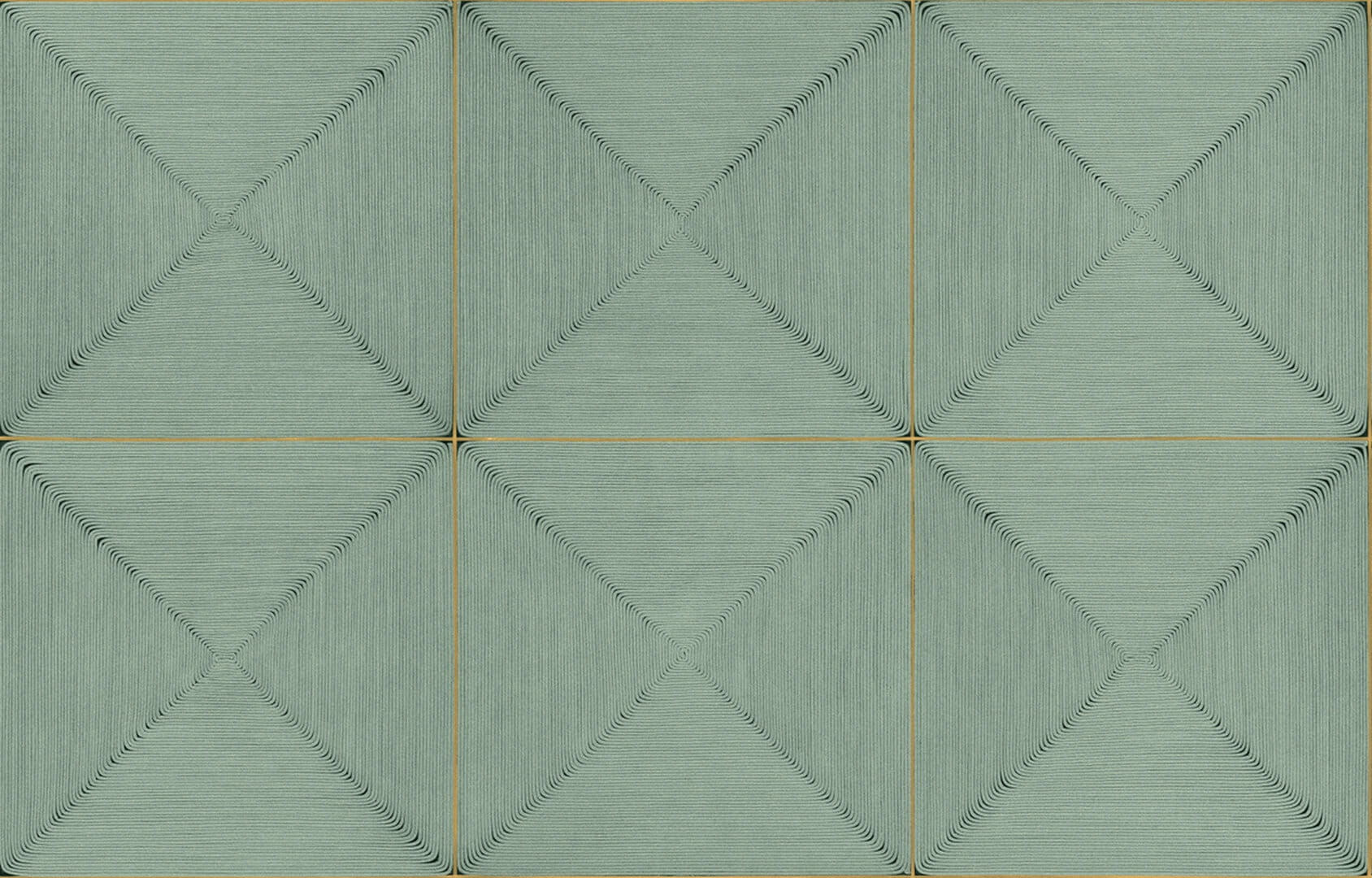 Tapeta geometryczna ze strukturą sznurka Elitis VP 997 60 Sillage Cordes Sensibles x Véronique de Soultrait
