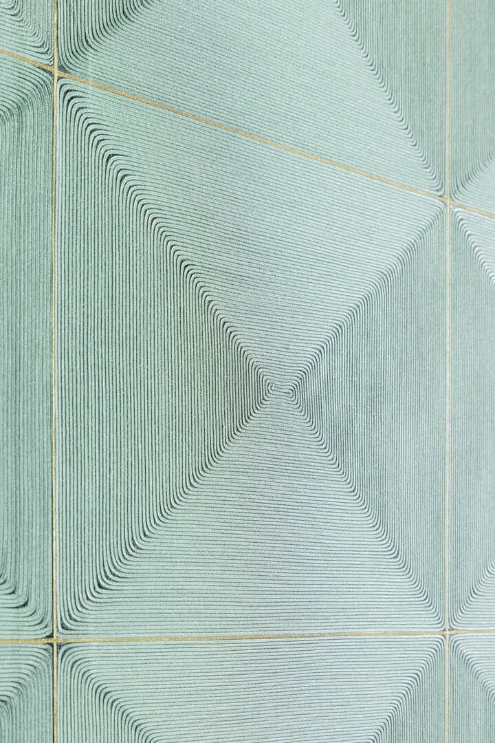 Tapeta geometryczna ze strukturą sznurka Elitis VP 997 60 Sillage Cordes Sensibles x Véronique de Soultrait
