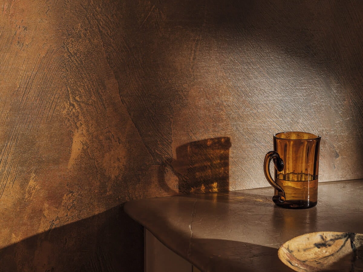 Mural inspirowany strukturami mineralnymi Elitis VP 1032 01 Palazzo Lanzarote